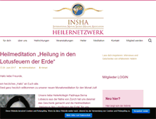 Tablet Screenshot of insha-heilernetzwerk.de